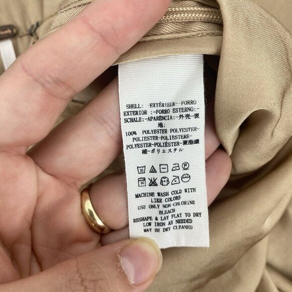 Free People Women's Satin Metallic Maxi Skirt Size 4 Gold Flowy Lightweight - Picture 6 of 9